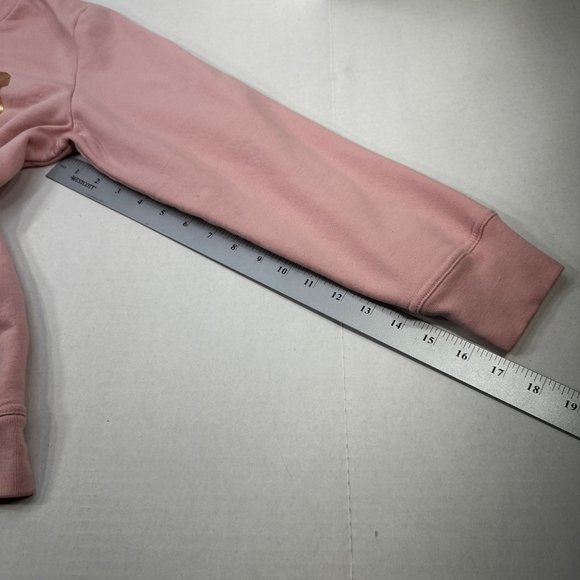 Gap Women's Size Medium Sweatshirt Long Sleeve Graphic Pink Preowned - Picture 9 of 13